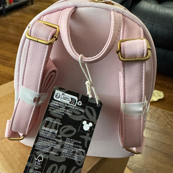 Loungefly Pink & Light Blue Cartoon Cat Snow Globe Backpack - Picture 3 of 3